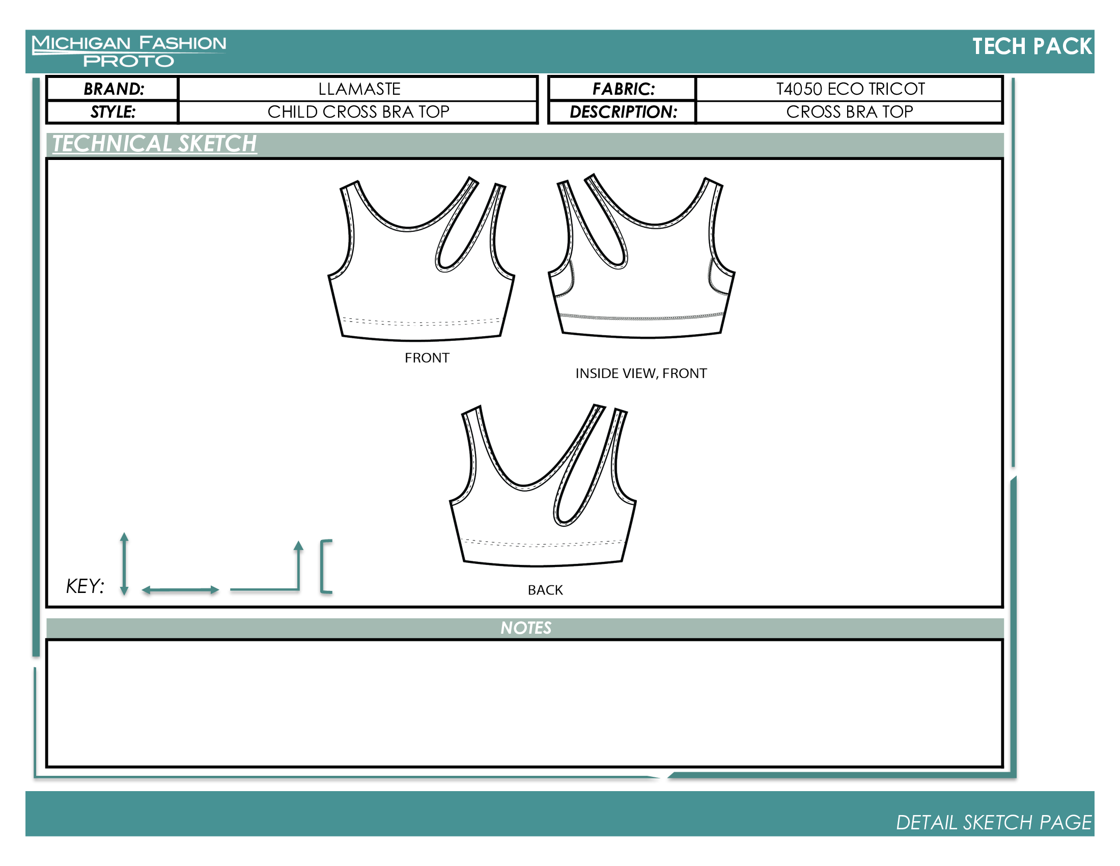 Child Crop Top Tech Pack