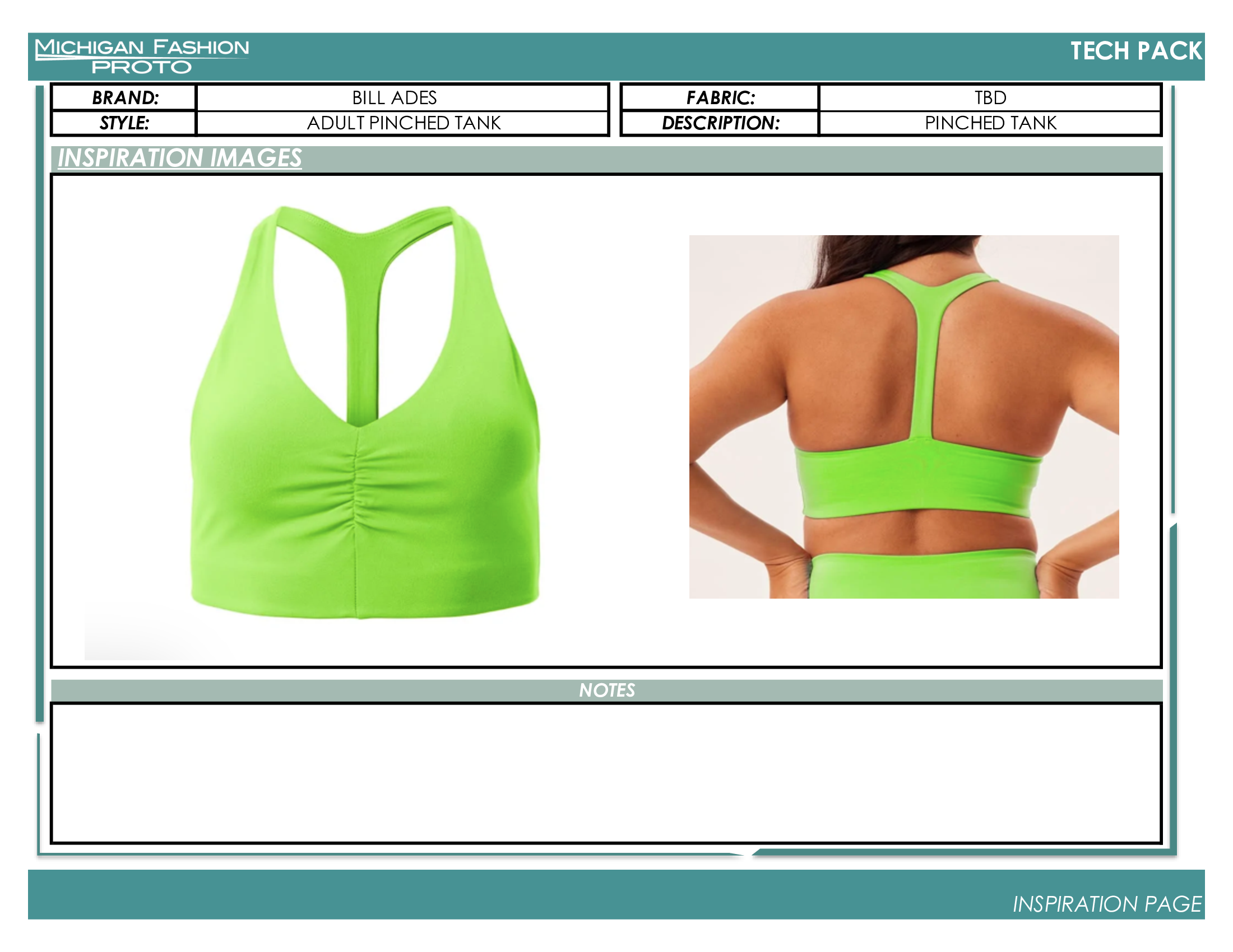 Adult Racerback Crop Top Tech Pack