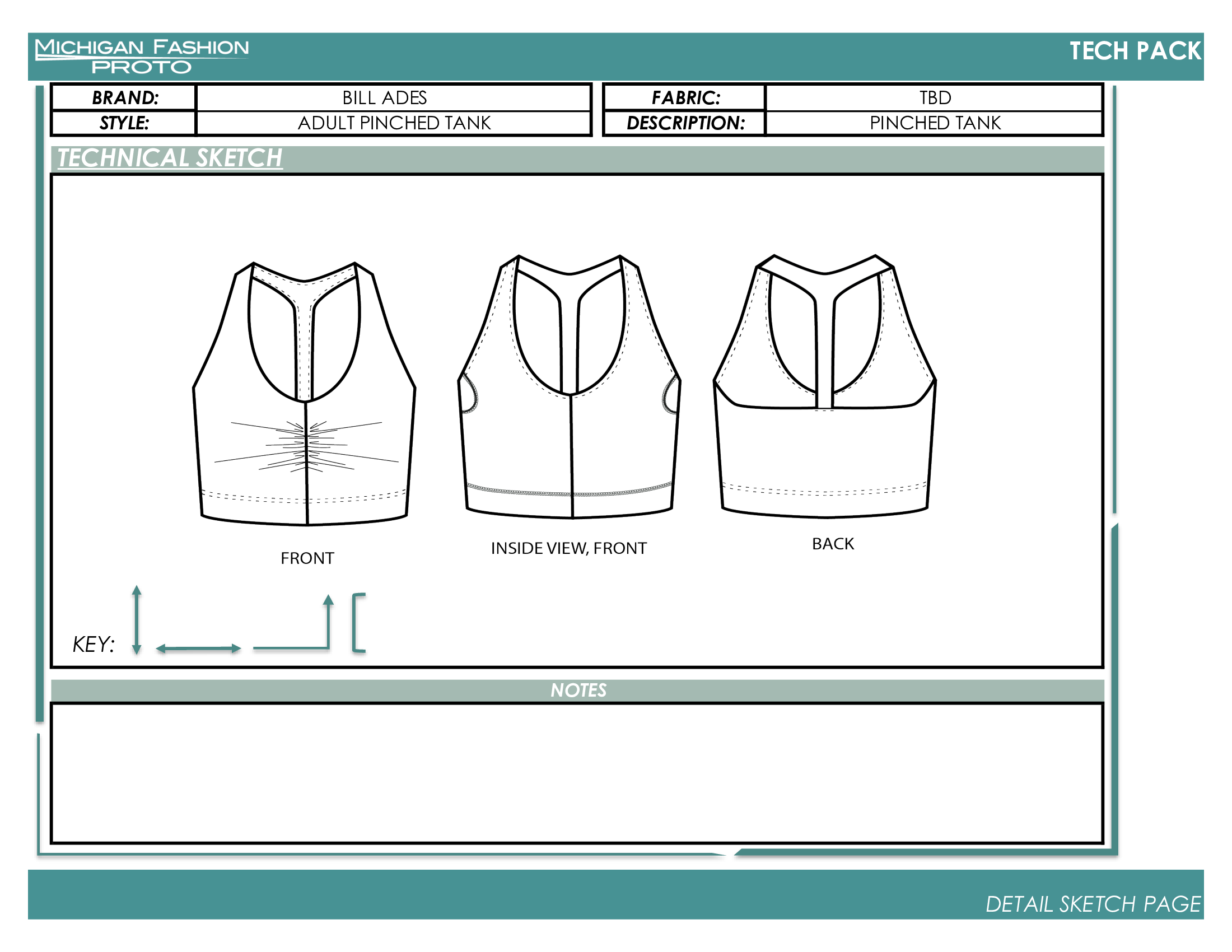 Adult Racerback Crop Top Tech Pack