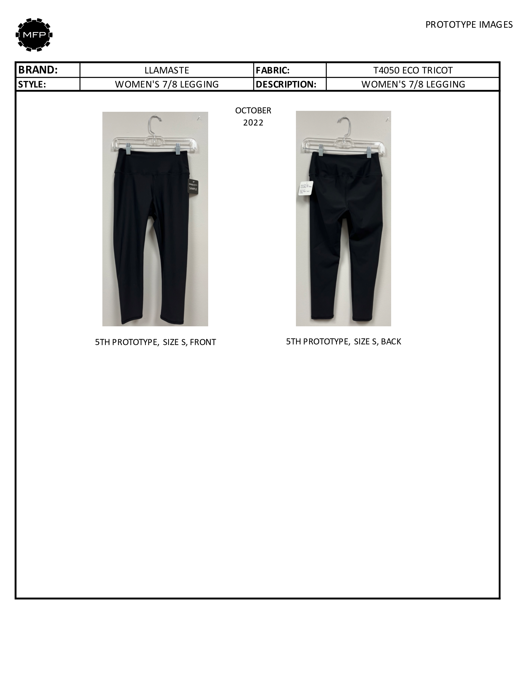 Adult High Waist Leggings Tech Packs