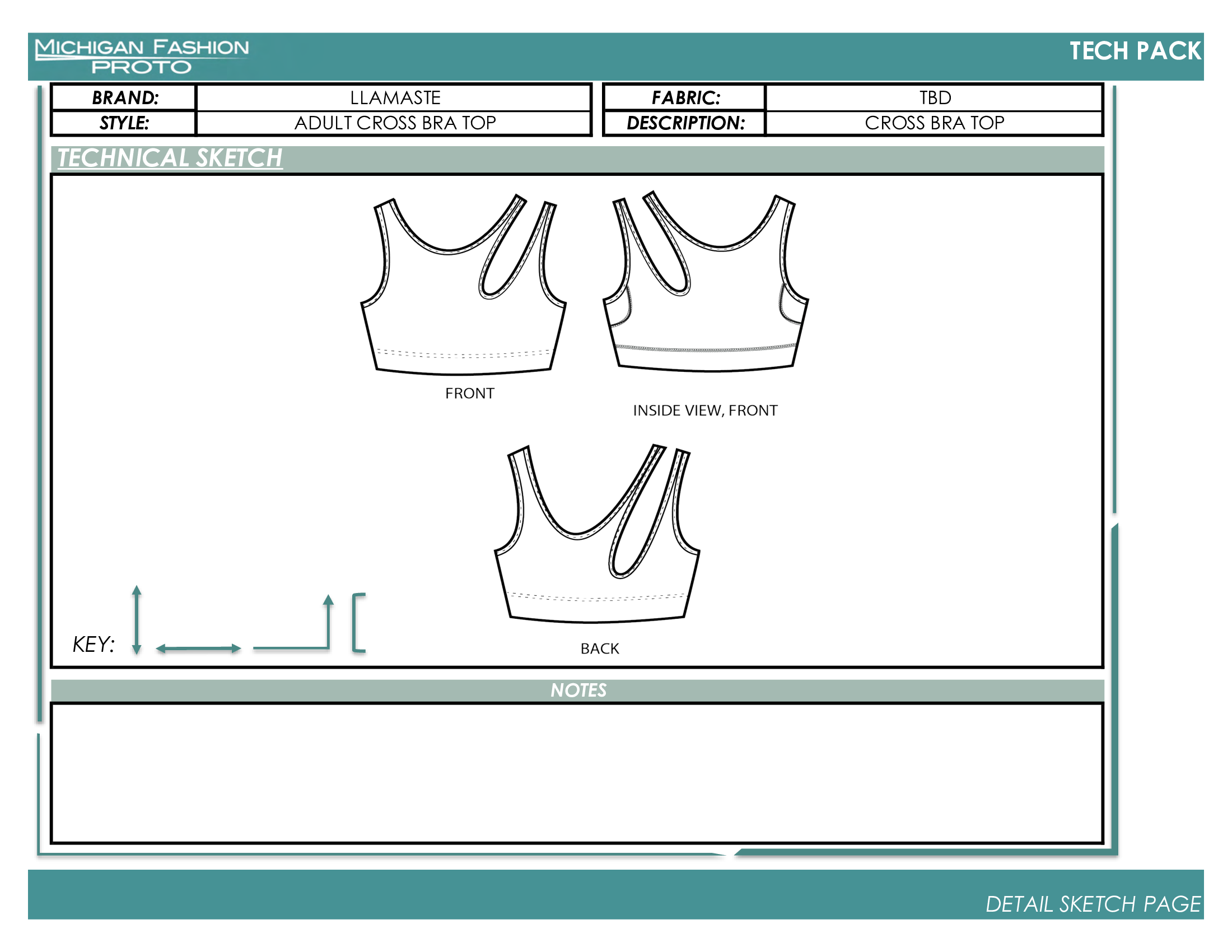 Adult Crop Top Tech Pack