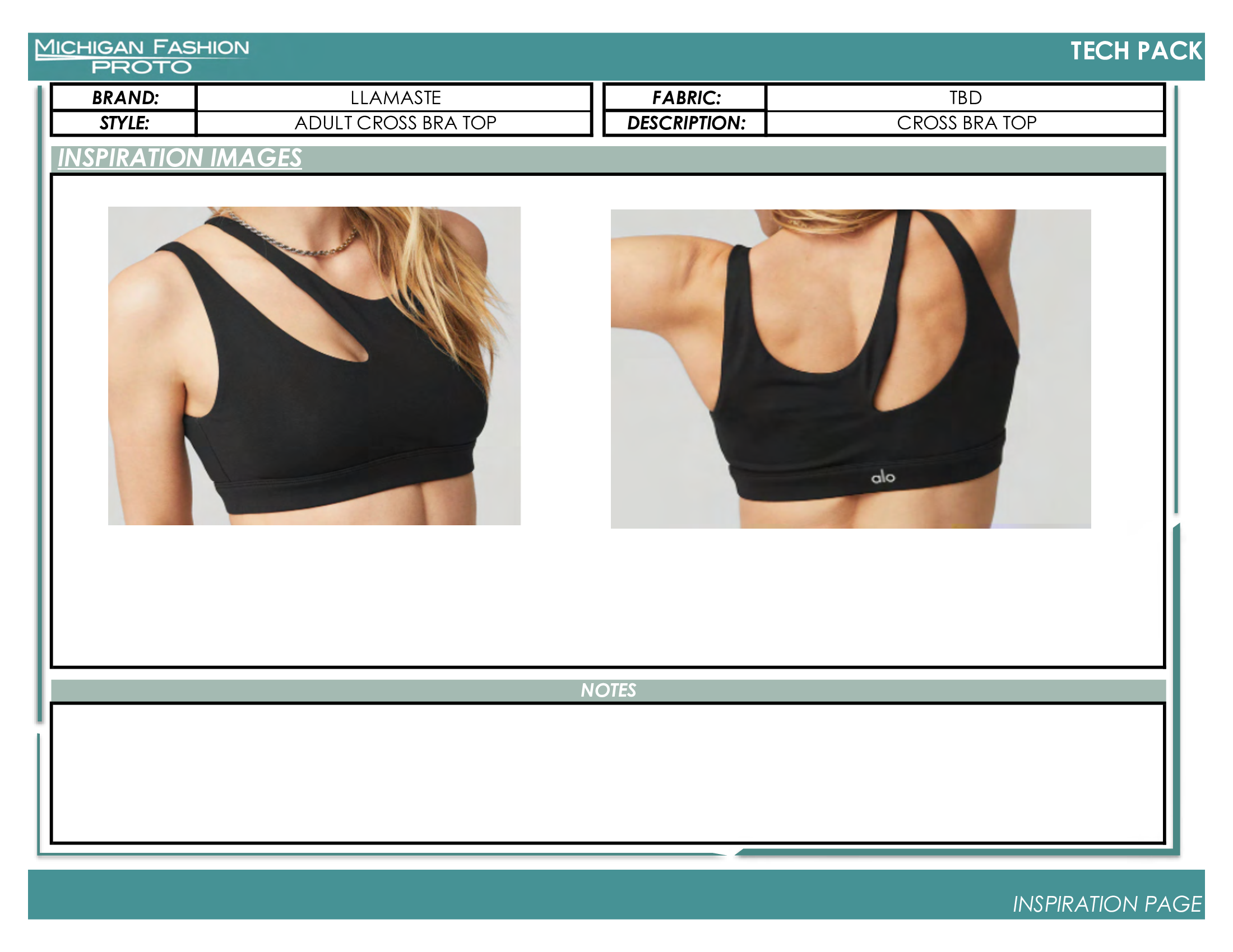 Adult Crop Top Tech Pack