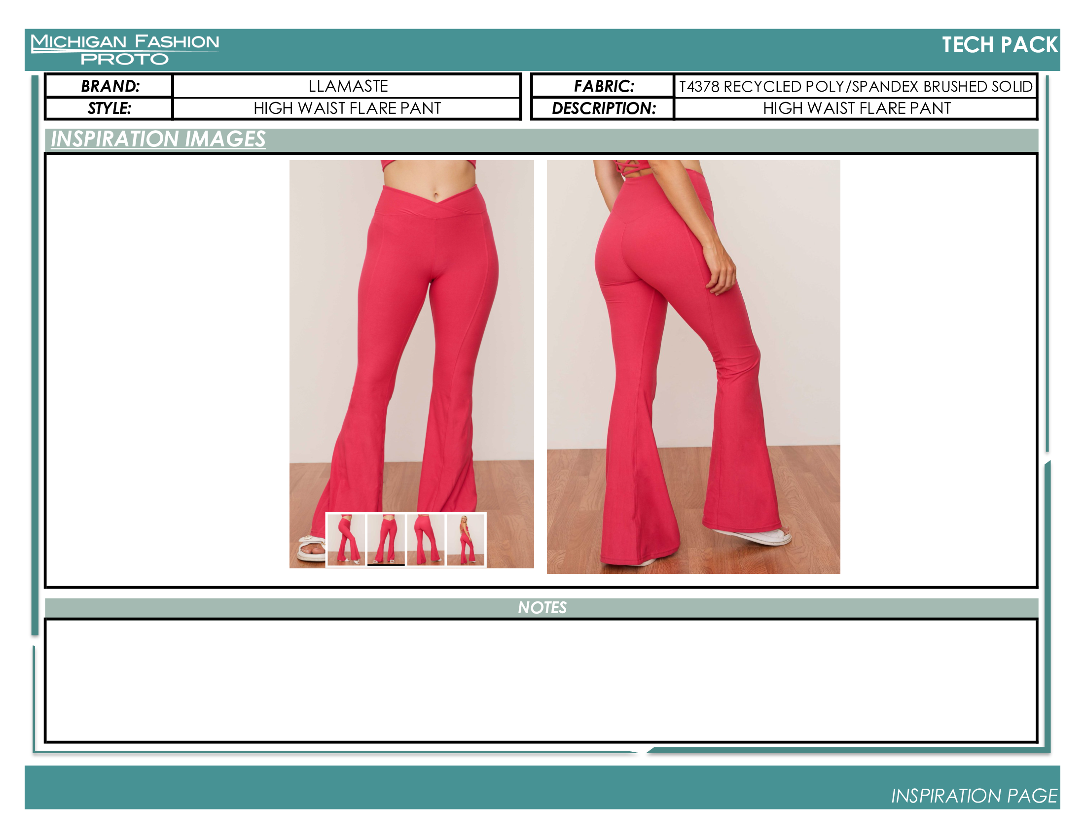 Adult Flare Pant Tech Pack