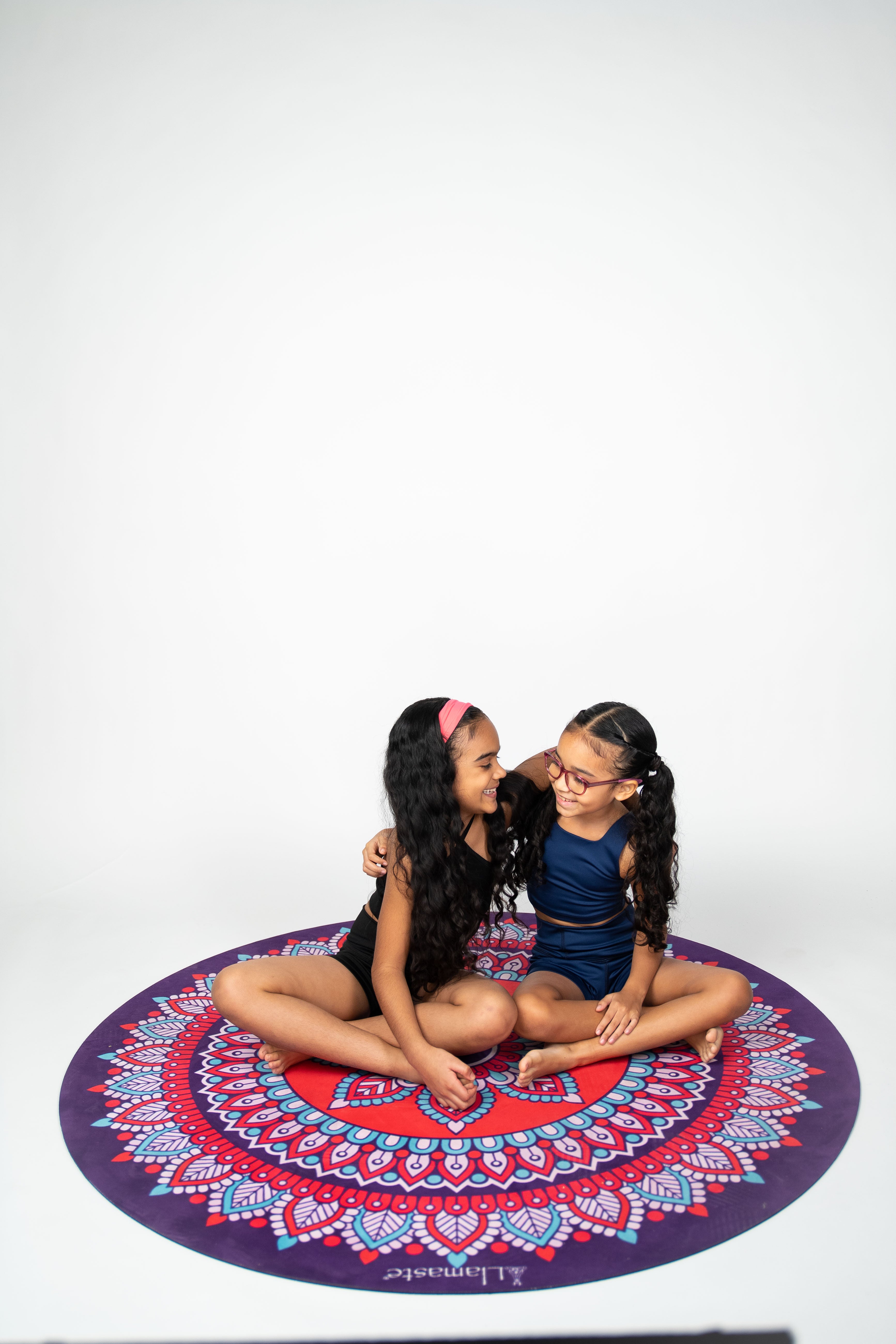 Mommy & Me Yoga Mat in Purple Mandala (Infant - 6 years old)